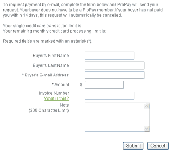 Send Email Invoice Form